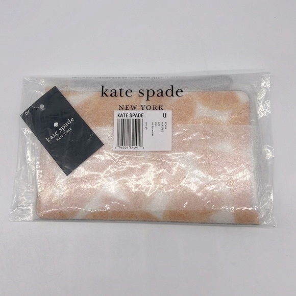 Kate Spade Staci Orange Toss Medium L-Zip Wristlet Multi - Picture 10 of 14